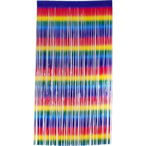 Macaron Fringe Tinsel Curtain Wedding Birthday Party Backdrop Curtains Baby Shower Photo Booth Wall Drapes Decoration