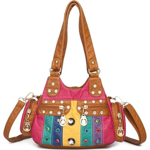 Small Luxury Handbags Women Bags Designer Ladies Crossbody Female Shoulder Bag Vintage PU Leather Messenger Bags Casual Tote Bag