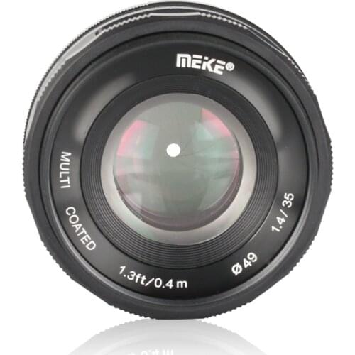 Meike 35mm f1.4 Large Aperture Manual Focus lens for Panasonic Olympus M4/3 /for Fuji X-mount EM10 EM5 EM1 EP5 EPL3 with APS-C