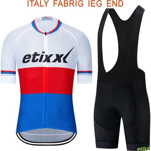 Mens Cycling Jersey 2021 Team etixxl Summer Cycling Clothing Quick Drying Set Racing Srt Mtb Bicycle Jerseys Bike Uniform