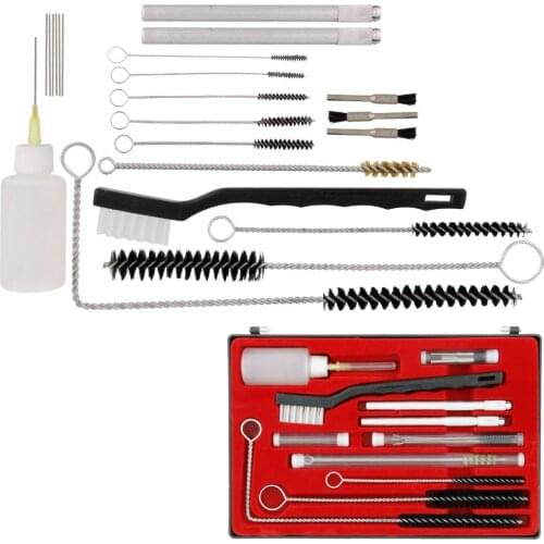 Air Brush Spray Gun Cleaning Kit 23pc Airbrush Gravity Paint Mini HVLP Detail Set