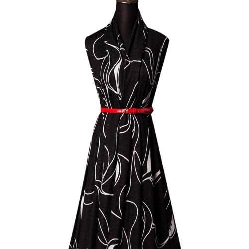 2019 autumn and winter wool jacquard dress printing material custom knitted velvet fabric high-end fashion wool fabric