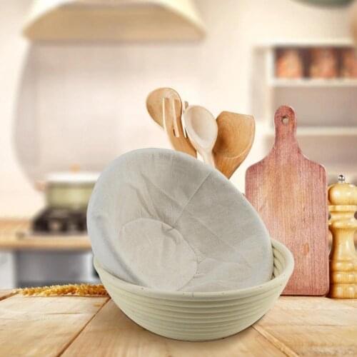 9Inch Long Lasting Practical Eco-Friendly Breathabl Basket Cloth Liner Comfortable Bread Basket Cloth Natural Baking supplies