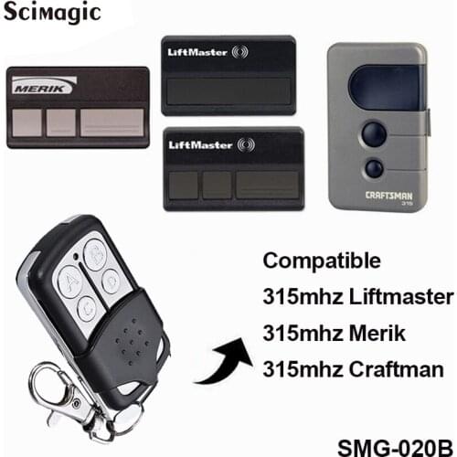 Liftmaster Craftman Chamberlain 315mhz Merik Replacement Remote Control garage door opener handheld Transmitter gate command