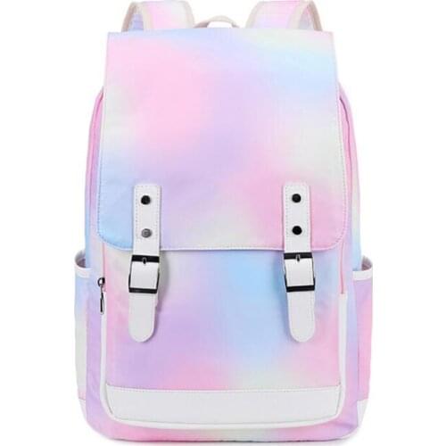 Rainbow Backpack For Girls Women New Personalized School Bags College School Bookbags For Teenagers Lightweight Water Resistant