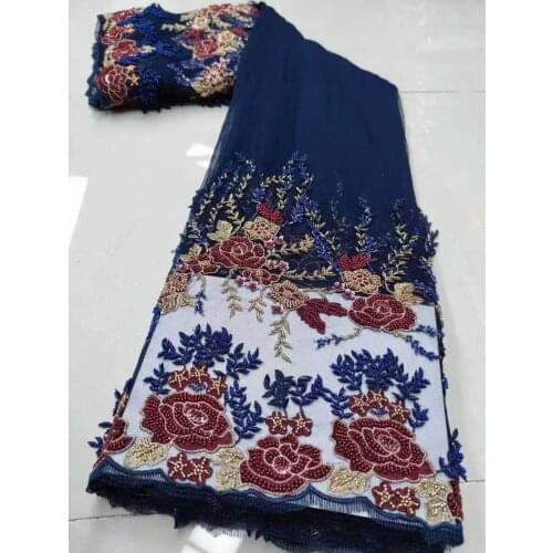 On sale SYJ-168685 Nigerian Lace Fabric special Embroidery French lace fabric