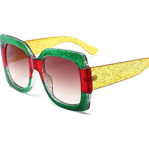 Luxury Brand Designer 2018 Square Sunglasses Women Vintage Oversized Glasses WomenS Trending Styles Ladies Sunglasses AABI02