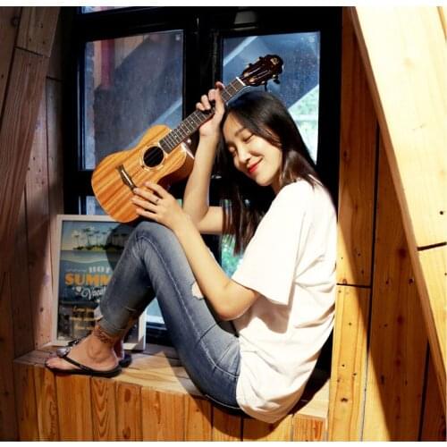 SNAILUKES S10 23/26 inch Ukulele Concert Tenor Acoustic Mahogany All Solid Wood Ykulele With Bag Accessories