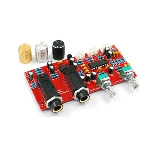 PT2399+NE5532 Karaoke Microphone Sound Amplifier Board Preamplifier Reverberation Plate + Front Panel