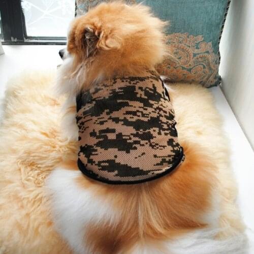 Pet Spring Summer Camouflage Vest Dogs Sleeveless Shirt For Small And Medium Dogs