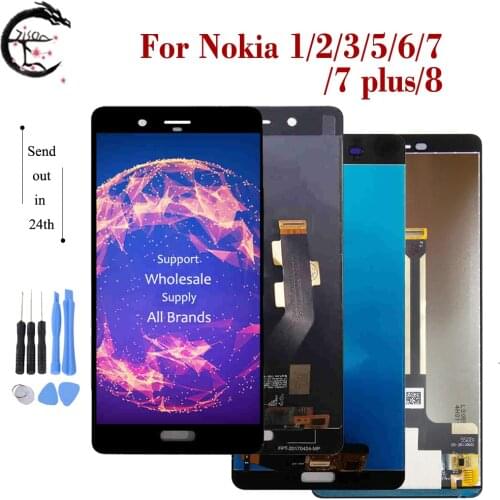 LCD For Nokia 6 7 8 LCD N6 N7 N8 LCD Display 7 Plus Screen Touch Digitizer Assembly For Nokia 1 2 3 5 Display N1 N2 N3 N5 LCD