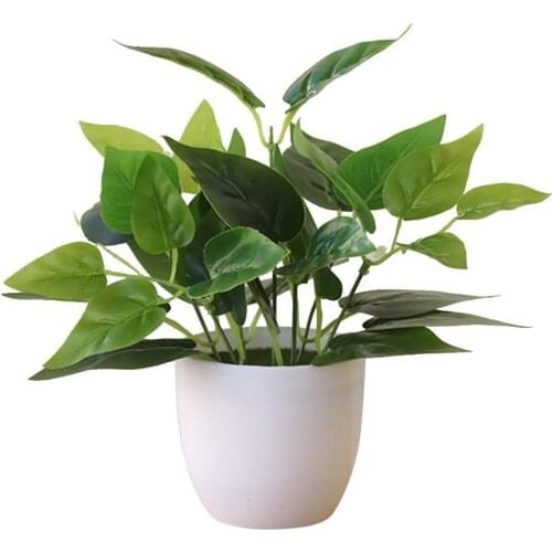 1Pc Fresh Artificial Foliage Plant Potted Bonsai Wedding Mall Decoration Stage Party Garden Home Balcony Office Desktop Decor