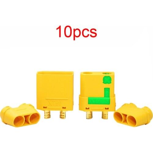 10PCS Amass XT90S Anti-spark Male Female Plug Low Resistance High Current Power Connector with Sheath for RC Drone Battery Parts