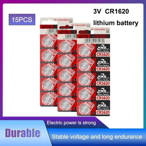 100% Original For Maxell CR1620 Button cr 1620 ECR1620 GPCR1620 3v Lithium 15PCS Cell Battery For Watch Car Remote Key
