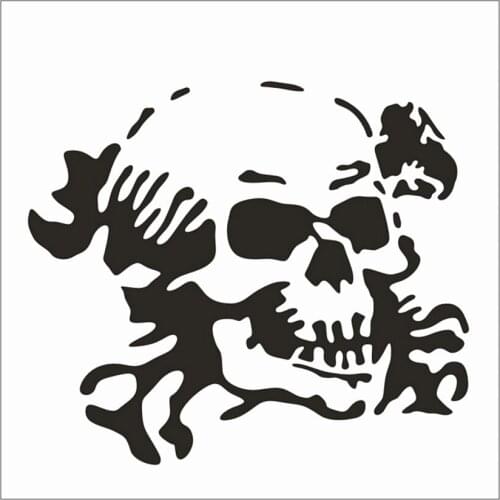 13x14cm skull Scrapbook Stencils Spray Plastic Mold Shield DIY Cake Hollow Embellishment Printing Lace Ruler Valentine