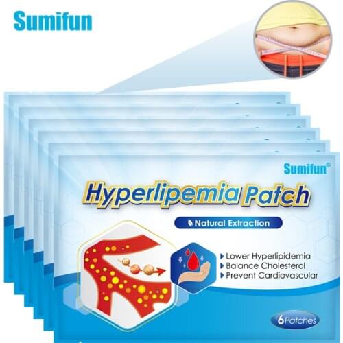 Sumifun 18Pcs New Reduce Hyperlipemia Patch Lower Blood Glucose Diabetic Patch High Blood Lipids Relieve Vascular Congestion