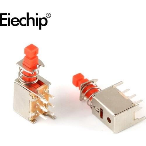 20PCS/lot PS-22F02 Push Button Switch Slide Switch A03 6 PIN Self Locking Switch Button Switches