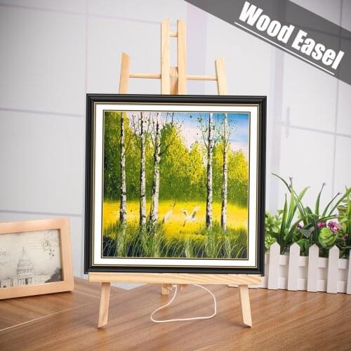 27cm*50cm A4/A3 SizeTable Artist Wooden Easel Calendar Display Rack Wedding Card Triangle Stand Holder For DIY Party Decor