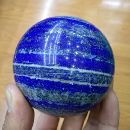 75mm Natural Lapis Lazuli Crystal Sphere Ball Handmade @Afghanistan