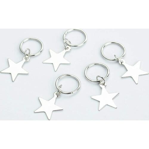 5 Pcs Silver Viking Spiral Different Charms Hair Braid Dread Beard Dreadlock Beads Clips Cuffs Jewelry Hair Rings Accessories