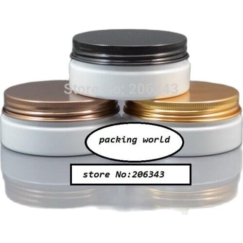 50G white plastic PET bottle/jar/pot for gel/cream/mask/body scrub/eye cream/essence/moisturizer cosmetic packing skin care