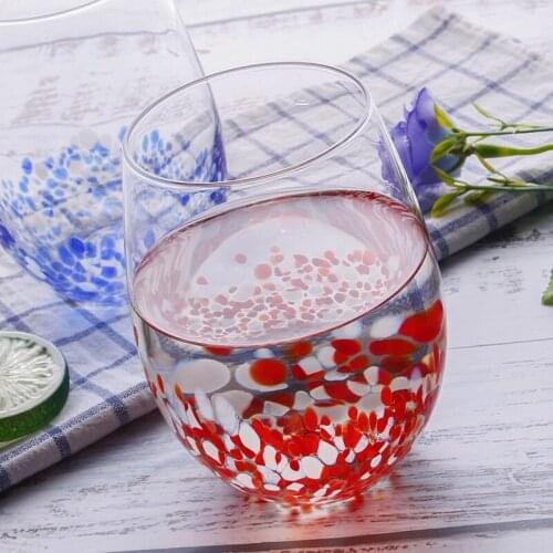 570ml creative New products Glass egg cup Color Home mousse cups Glass cups Fruit cups