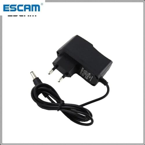 6pcs/lot 12V 1A Power Supply AC/ DC Power Adapter For Security CCTV Camera System NVR DVR Converter EU Plug Charger