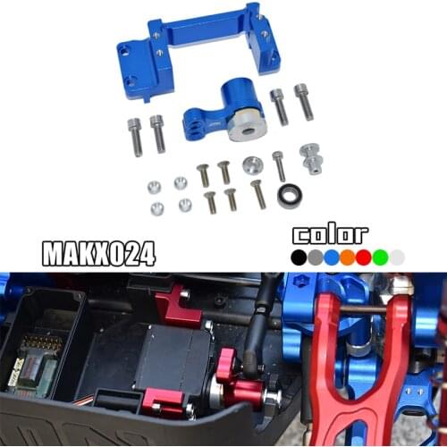 GPM ARRMA 1/5 KRATON 8S Accessories Metal Steering Gear Base+25T Aluminum Spring Unloading Steering Gear Arm Set RC Car Parts