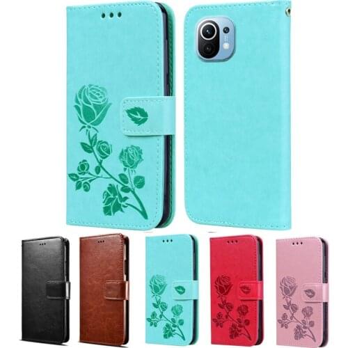 For Xiaomi Mi 11 Case PU Wallet Stand Capa Flip Leather Cover Coque Xiaomi 11 M2012K11C чехол Funda Protector Book Shell Coque