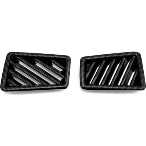 For Toyota Avalon 2019 2020 Car Carbon Fiber Front Dashboard Air Conditioning Outlet Vent Cover Trim Frame Accessories