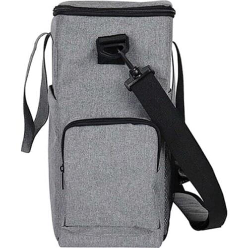 P15D Pet Travel Shoulder Bag Multi-function Dog Food Tote Carrier Container Organizer with Collapsible Bowl Set