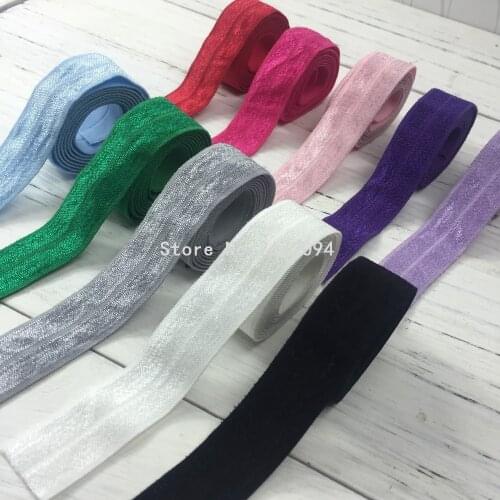 10Meters/Lot High Quality Wholesale FOE Elastic Ribbon DIY 3/4'' for Hair Tie Baby Headband Material Ajustable