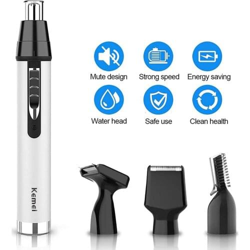 Electric Nose Hair Trimmer Implement Shaver Clipper Ear Neck Eyebrow Trimmer Shaver Man Woman Clean Trimer Razor Remover Kit#dg4