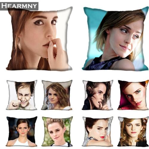 Emma Watson Hot Sale Pillow Case High Quality New Years Pillowcase Decorative Pillow Cover For Wedding Decorative