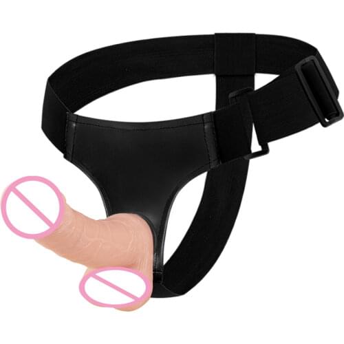 BAILE Dildo Pants Strapless Strap on Dildo Harness Lesbian Strapon Sex Toys Dildo for Women and Men Strap-on Panties