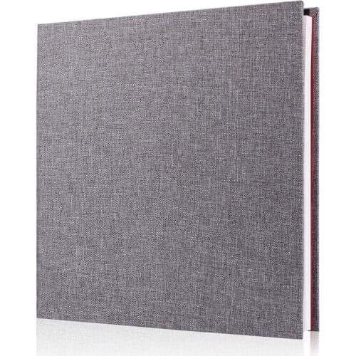 Photo Album Scrapbook Linen Art DIY Memory Book Thick Pages with Protective Film Save Images Permanently,Best Gift Choice CNIM H