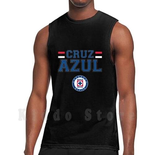Cruz Azul Mexican Team Tank Tops Vest Sleeveless Gol Cruz Azul Team Deportivo Soccer Stars Love Sports Football
