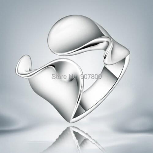 JR053 cheap wholesale Silver color fingers ring opening fashion jewelry Party gift for woman Top quality drop shipping