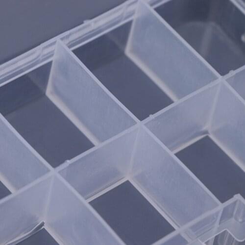 10 Compartments Clear Plastic Storage Box Jewelry Bead Screw Organizer Container E56C