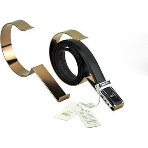 Rose gold Metal Belt Holder Stand Belt Display Rack Belt Rack belt holder rack