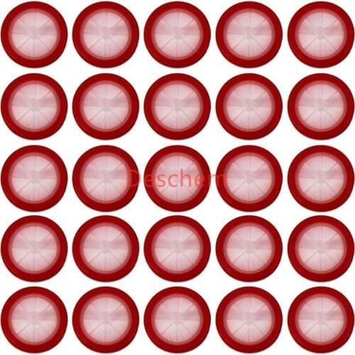 25mm Nylon Syringe Filter Made By Polyamide 25Pcs/Lot 0.22u 0.45u 0.8u