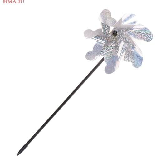 7 Leaves Bird Repeller Windmill Spinner for Outdoor Vegetable Garden Lawn Yard Decoration