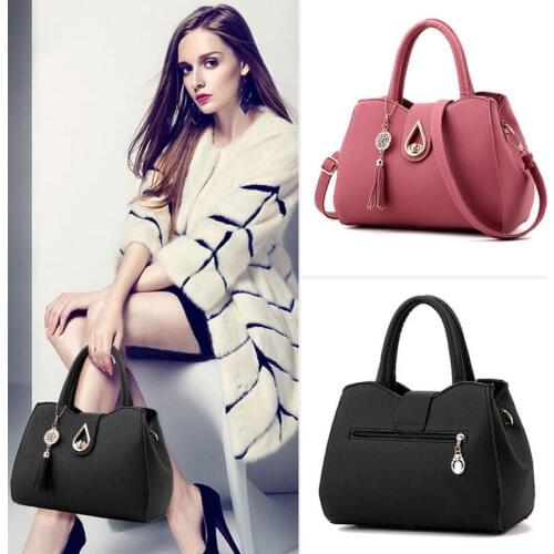 Newest Fashion Women Bags For Women 2020 Handbag Tassel High Quality PU Leather Totes Bags Brief Women Shoulder Bag Ladies Bags