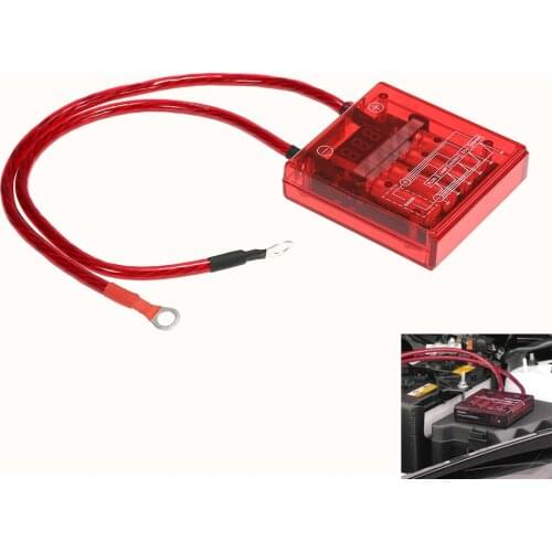 Universal 12V Electric Voltage Regulator Rectifier Car Digital Voltage Stabilizer with Earth Ground Cables Mounting Hardware Kit