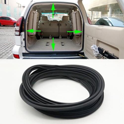 For Toyota Land Cruiser Prado 120 2003-2009 Rubber Black Car Rear Trunk Tailgate Seal Strip