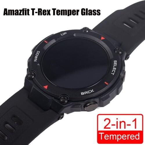 2PC A Lot Tempered Glass for Amazfit T-REX H Protective Screen Protector for Huami Amazfit T Rex Glass Smart Watch Accessories