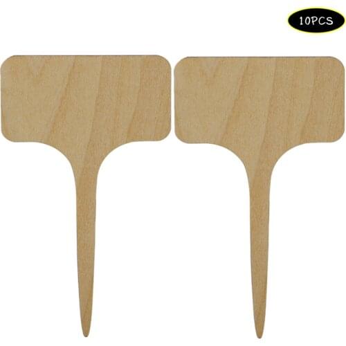 10 Pcs Wooden Plant Sign Tags Plant Labels Markers For Vegetable Flowers Garden Potted Plants