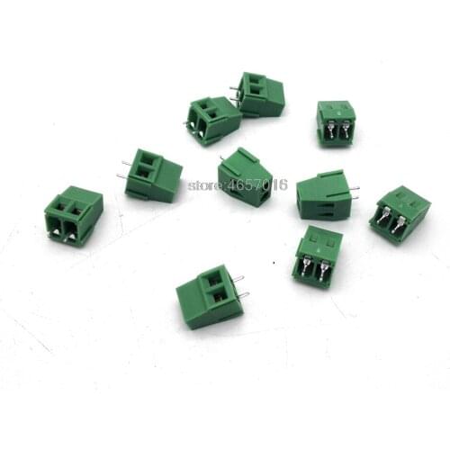 10pcs KF128 2 Poles/2 Pin 2.54mm PCB Universal Screw Terminal Block Connector