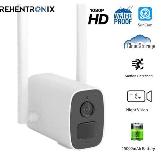 1080P HD Wireless Waterproof Security Camera Smart Home Indoor WiFi Battery Camera Night Vision Outdoor WiFi IP Camera