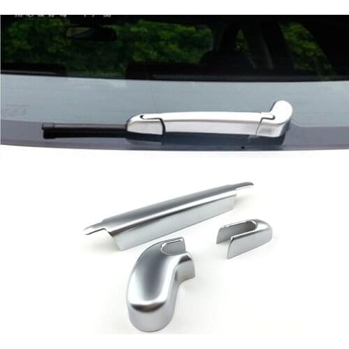 3pcs/1set For Jaguar F-PACE F PACE 16-18 Car-styling ABS Chrome Plated Rear Wiper Cover Tail Car Styling Auto Window Decoration